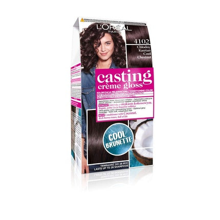 Vopsea de par, L'Oréal Paris, Casting Creme Gloss, Castaniu Rece