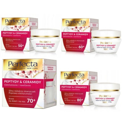 Cremă de față Perfecta, Peptide & Ceramide, anti-aging, 50ml