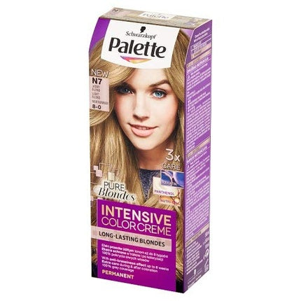 Culoare de păr permanentă Palette Intensive Color Creme N7 Light Blonde, 85g