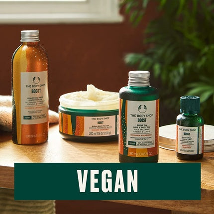 Gel de duș, The Body Shop, Boost, portocaliu, 200ml