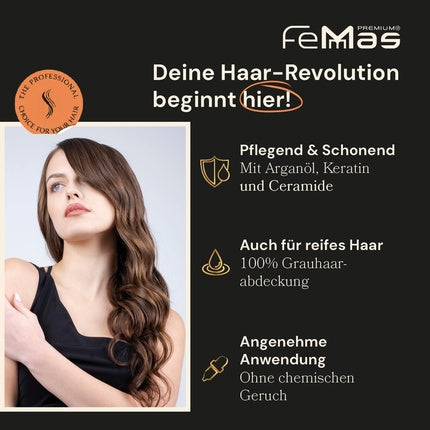 FemMas Vopsea Păr Profesională, 5.3 Light Brown Gold, 100ml