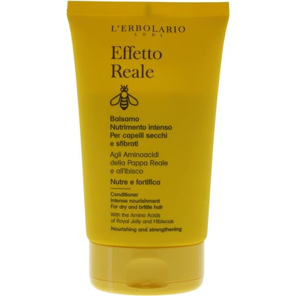 L'Erbolario Effetto Reale Balsam pentru păr uscat și deteriorat, 159 g, galben