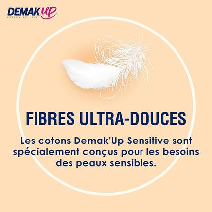 Demak'up Sensitive Silk Rond, Demakeup, discuri demachiante, 146g, rotunde, alb