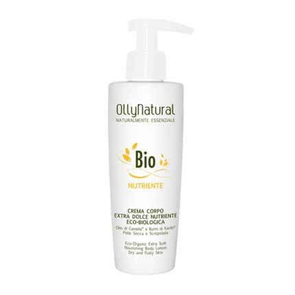 Crema de corp hrănitoare Olly Natural cu ulei de camelia și unt de shea, 200ml