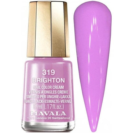 Vernis de unghii cremă, Mavala, Brighton 319, culoare mov pastel, capacitate 5ml