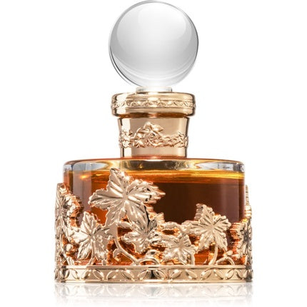 Swiss Arabian Oud Malaki Parfum, 25 ml, sticlă aurie cu design frunze