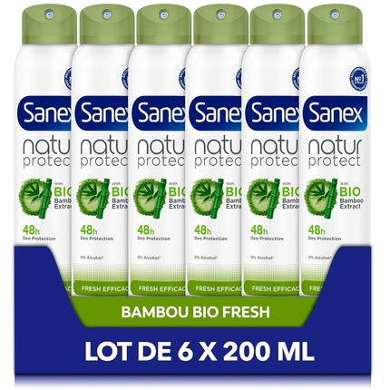 Sanex Natur Protect Fresh Deodorant Spray, Natural Green, 200ml