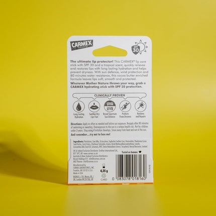 Balsam de buze Carmex Tropical Stick SPF30 4.25g