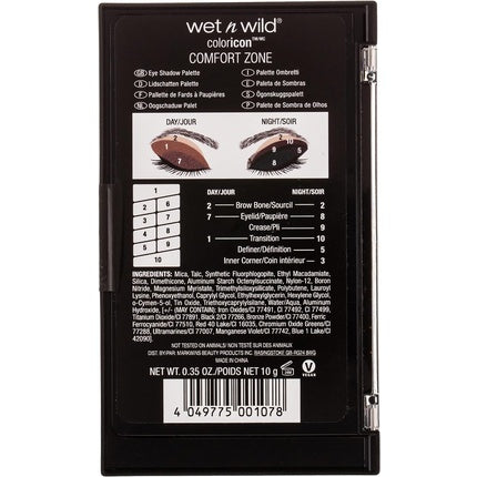 Paleta Farduri de Pleoape, Wet 'N' Wild, Color Icon, 10 culori, Comfort Zone
