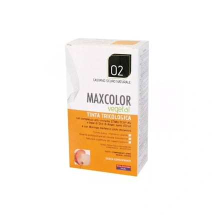 Tintă de păr Vital Factors Max Color Vegetal Tint 02, 140ml, Casando Scuro Naturale
