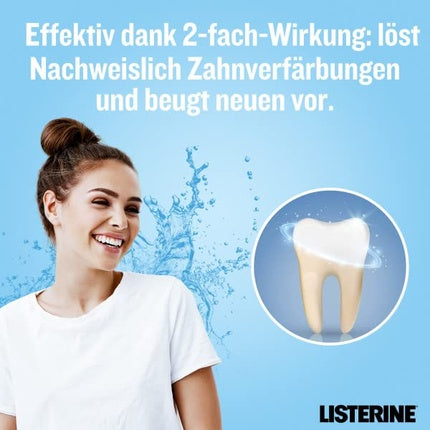 Băi de gură Listerine Advanced White Mild Flavor, 500ml