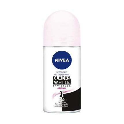 Rulou Antiperspirant NIVEA Black & White Invisible Original, 50ml