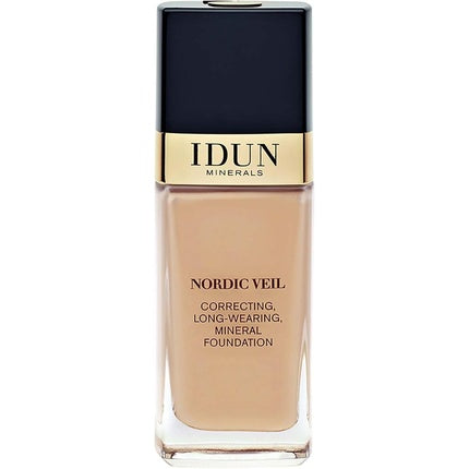 Fond de ten mineral Idun Minerals Nordic Veil Foundation 309 Svea, 25 ml, sticlă transparentă