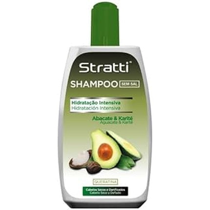 Stratti Avocado Shampoo With Keratin Salt-Free 400ml - Repair And Vitality
