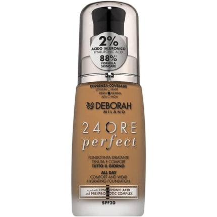 Fond de ten lichid, Deborah Milano, 24 Hours, SPF 20, 30ml