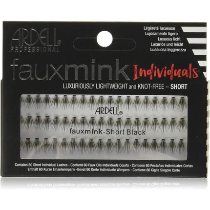Rimăi false individuale Ardell Faux Mink Short, negre