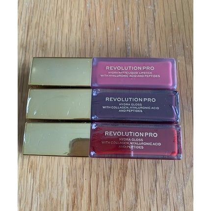 Bling Gloss, Makeup Revolution, Hydra Gloss cu Colagen, Acid Hialuronic și Peptide, 24g, Gold