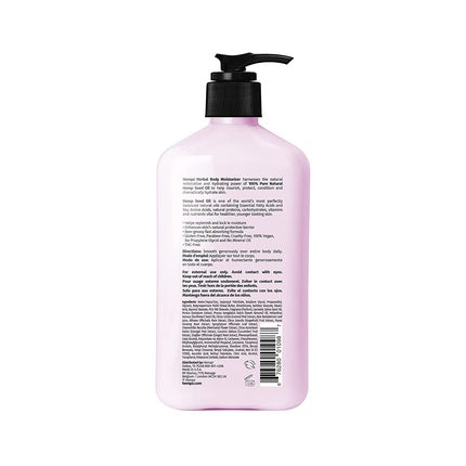 Hempz Pomegranate Herbal Body Moisturizer 500ml - Loțiune de corp hidratantă fără parabeni