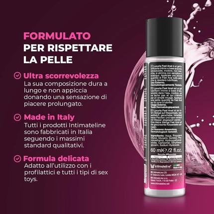 Lubrifiant anal, Intimateline, Feel, pe bază de apă, 60ml