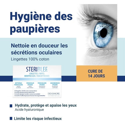 Lingete sterile Densmore Steriblue, 10 lingete/plic