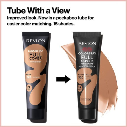 Fond de ten Revlon ColorStay Full Cover Longwear Matte 390 Early Tan, 30ml