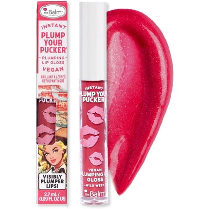 Gloss buze Thebalm Instant Plump Your Pucker - Wild West, culoare roz vibrant