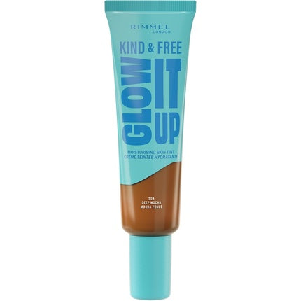 Rimmel London Kind & Free Glow It Up Skin Tint, Deep Mocha, 41 ml