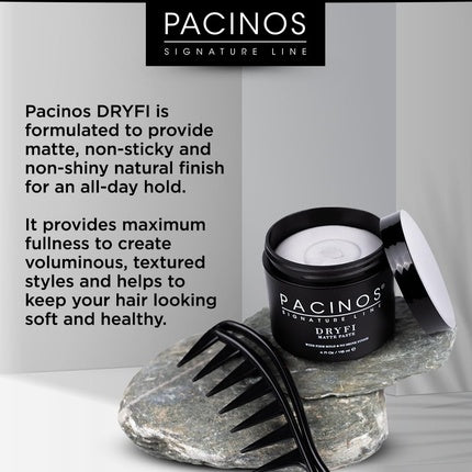 Pastă de păr, Pacinos, Dryfi Matte, negru, 118ml