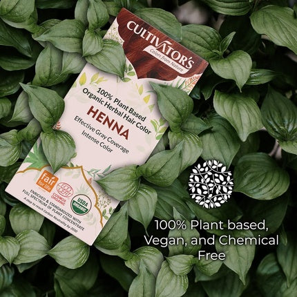 Vopsea Păr, Cultivator's, Henna, 100% organic, fair trade