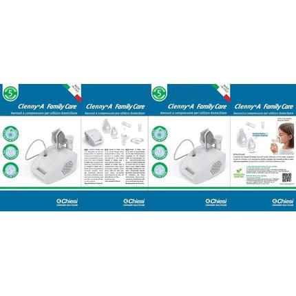 Chiesi Clenny-A Family Care, Compresor de nebulizare, alb