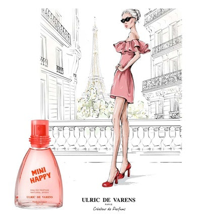 Parfum Ulric De Varens Mini Happy, 25ml, portocaliu