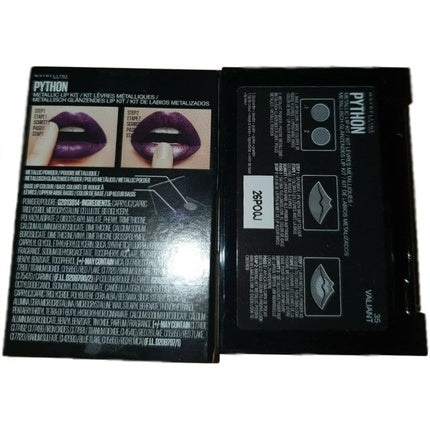 Set Machiaj Buze Maybelline Python 35 Valiant, Ruj și Fard de Pleoape Metalic