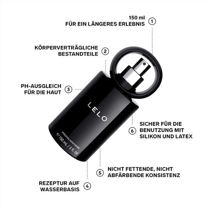 Lubrifiant Intim, Lelo, Negru, 150ml