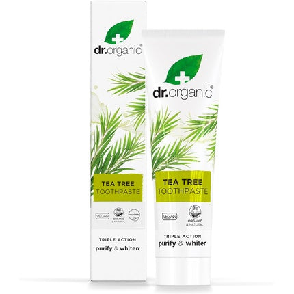 Pastă de dinți, Dr Organic, Tea Tree, naturală, 100ml