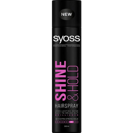 Spray pentru păr, Syoss Shine & Hold Extra Strong, 300ml