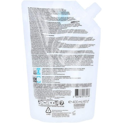 Gel de Curatare, La Roche-Posay Lipikar Syndet AP+, Eco-Refill, 400ml