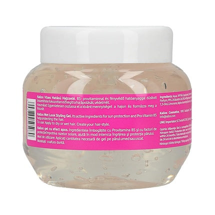 Gel de coafat, Kallos, Wet Look, alb, 275ml