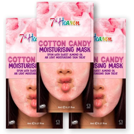 Masca facială hidratantă 7th Heaven Cotton Candy cu ulei de migdale dulci
