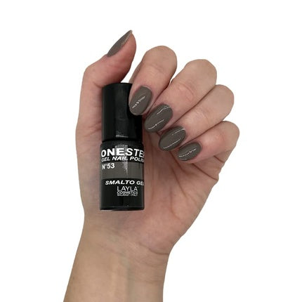 Ojă Gel, Layla Cosmetics, One Step, maro, 5ml