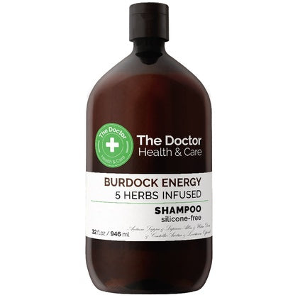 Șampon Health Care Burdock Energy, cu păpădie și 5 ierburi, 946 ml, sticlă maro