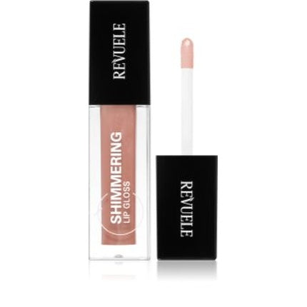 Rouă buze, Revuele, Shimmering Lip Gloss, nuanță nude cu sclipici, capacitate 6 ml