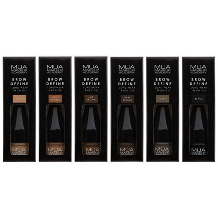 Gel de sprâncene MUA Brow Define Long Wear, culoare Negru