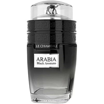 Parfum Le Chameau Arabia Black Aromato pentru femei, EDT, 100 ml, sticlă neagră cu capac decorat