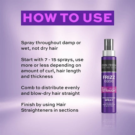Spray de Îndreptare, John Frieda, Frizz Ease, 100ml, violet