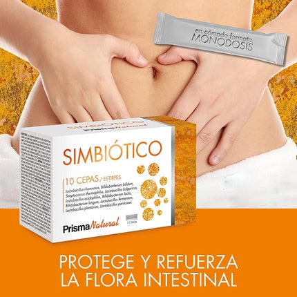 Prisma Natural Simbiotico, Prebiotic-Probiotic, Gust Lămâie, 80 g