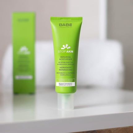 Cremă față, Babé Stop Akn, 50ml, verde