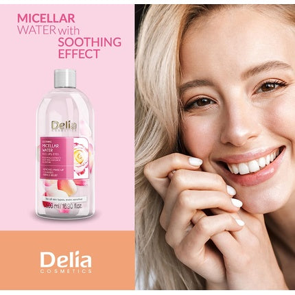 Apă micelară, Delia Cosmetics, petale de trandafir, 500ml