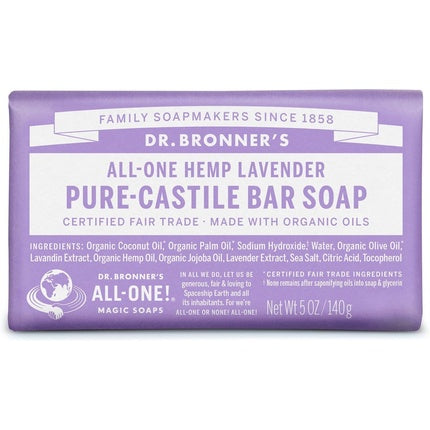 Săpun solid, Dr. Bronner's, Lavandă, 140g