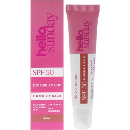 Balsam de buze cu nuanță, Hello Sunday, The One Tinted Lip Balm SPF 50, mauve