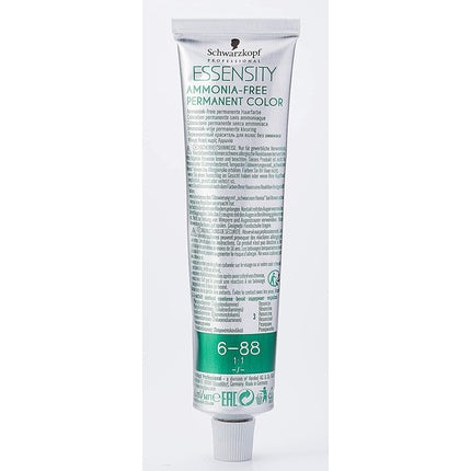 Vopsea de Păr Schwarzkopf ESSENITY 6-88 Dark Red Extra, 60 ml, Fără Amoniac